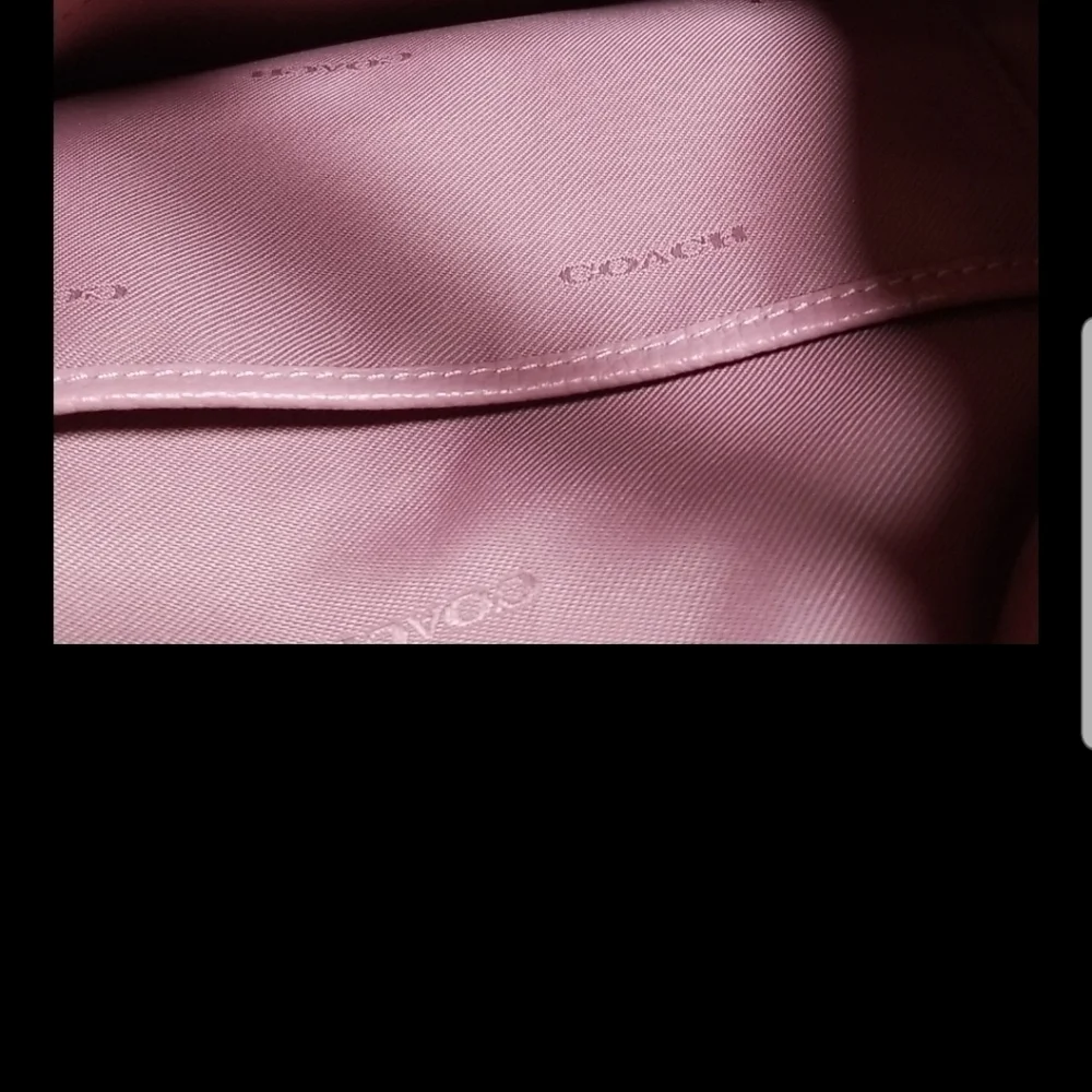 Coach Edie in Rose With Dust Bag Gold Tone Hardware Pebble Leather